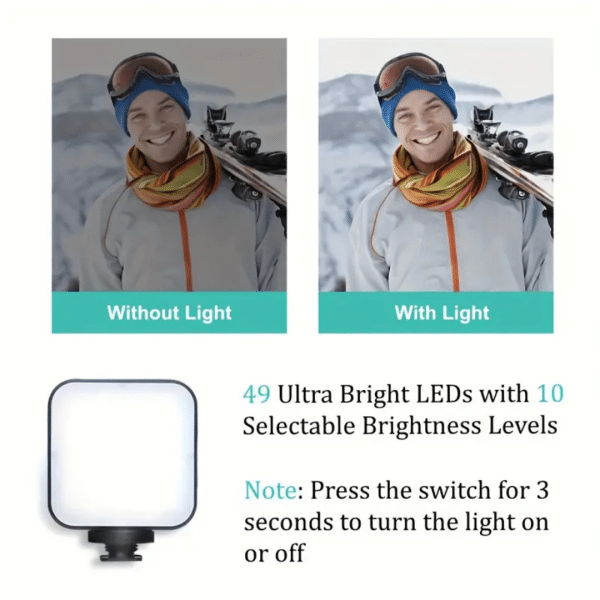 Estabilizador Selfie con Led Micrófono Trípode y Control Creación de Contenido Tiktok Instragram Youtube