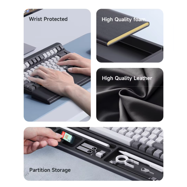 Almohadilla Reposamuñecas para Teclado Hagibis Cojín Pad Soporte Muñeca