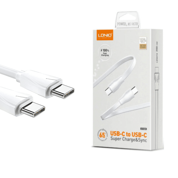 Cable de Datos Lc131c USB Tipo C a USB Tipo C Ldnio 1 Metro