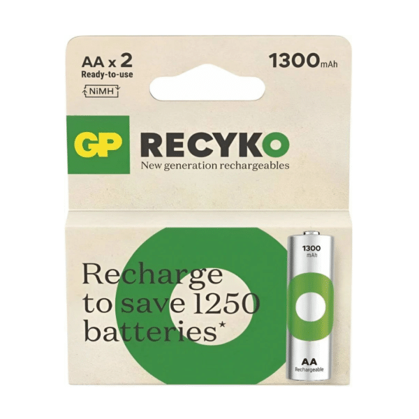 Set de 2 Pilas Recargable GP AA 1.2 V Voltios
