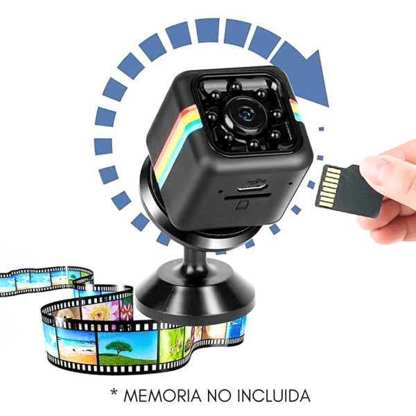 Mini Camara Espia Fhd Deportes Sq11 Vision Nocturna WIFI