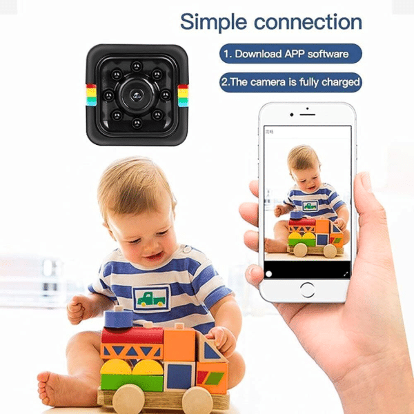 Mini Camara Espia Fhd Deportes Sq11 Vision Nocturna WIFI