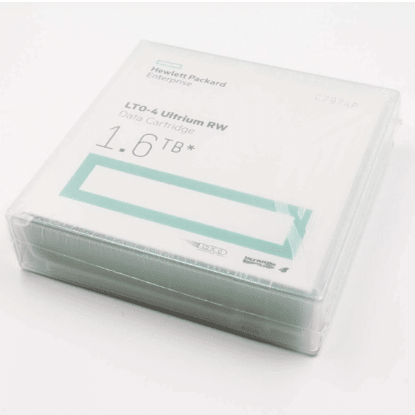 Cartucho de Datos Cintas de Respaldo HP LTO-4 Ultrium RW Data Cartridges C7974A 1.6TB