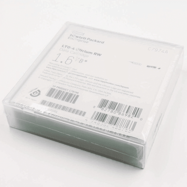 Cartucho de Datos Cintas de Respaldo HP LTO-4 Ultrium RW Data Cartridges C7974A 1.6TB