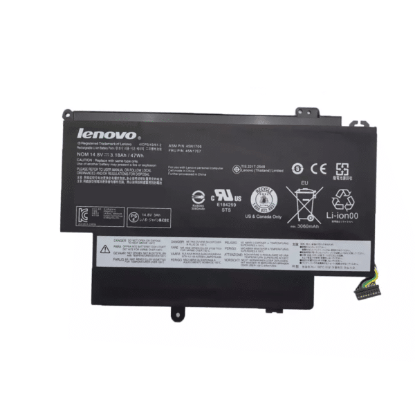 Bateria Lenovo ThinkPad 45N1704 45N1705 45N1706 45N1707 S1 Yoga 12 20DL 20CD Interna