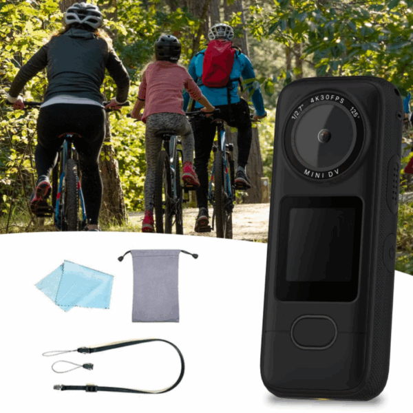 Mini Cámara de Video 4K 30KPS Pantalla LED con Touch Bodycam Deportes