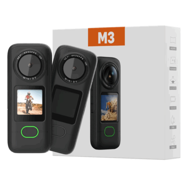 Mini Cámara de Video 4K 30KPS Pantalla LED con Touch Bodycam Deportes