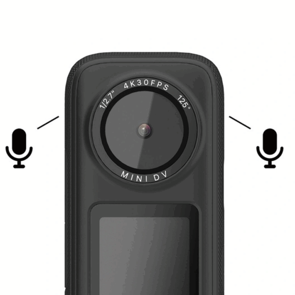 Mini Cámara de Video 4K 30KPS Pantalla LED con Touch Bodycam Deportes