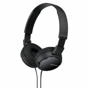 Auriculares Sony MDR-ZX110 serie ZX negros MDRZX110 on-ear alámbricos