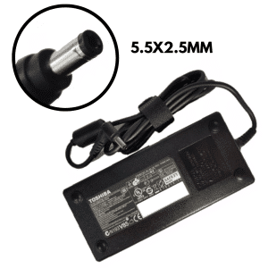 Cargador Adaptador Toshiba 19v 6.32a 120W 5.5x2.5mm Plug Negro PA5083U-1ACA