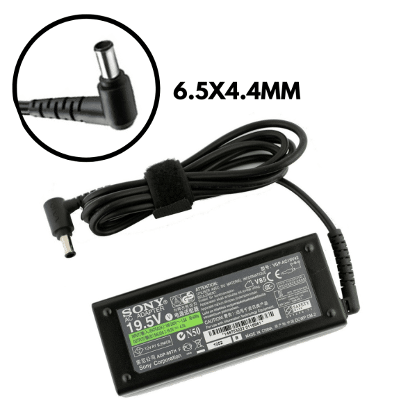 Cargador Sony Laptop 19.5V 4.7A 92W 6.5×4.4mm VGP-AC19V20 19V29 19V31 19V32