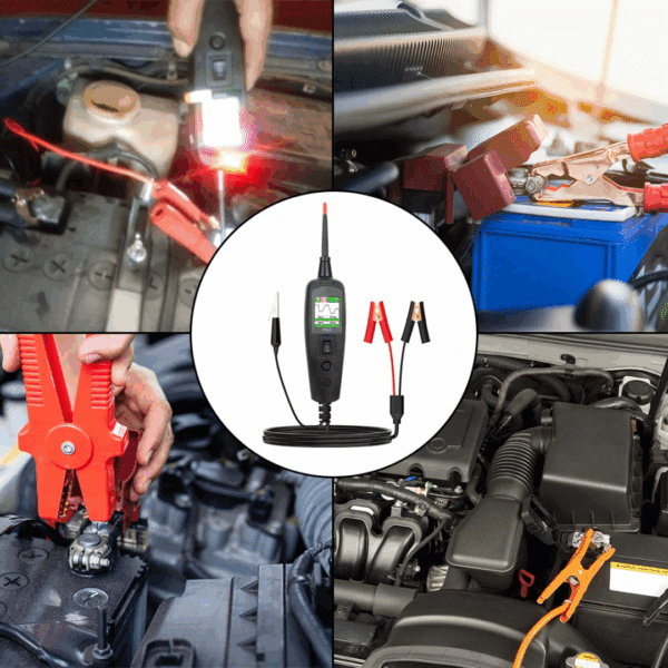 Probador circuito de prueba resistente a voltaje batería de encendido escáner herramientas de diagnóstico auto P100 24V 12V sonda pluma