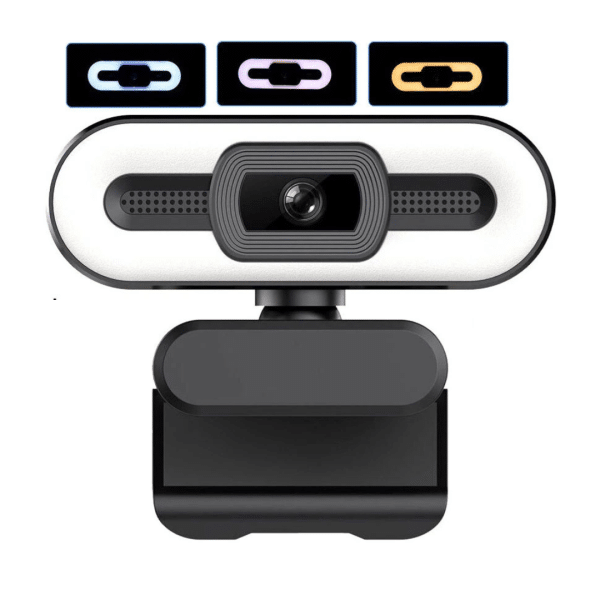 Camara Web Webcam Teletrabajo Pc Laptop Hd 1080p Microfono LED Autofoco