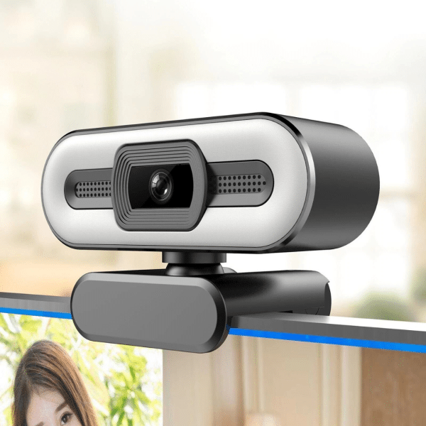 Camara Web Webcam Teletrabajo Pc Laptop Hd 1080p Microfono LED Autofoco