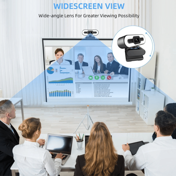 Camara Web Webcam Teletrabajo Pc Laptop Hd 1080p Microfono LED Autofoco