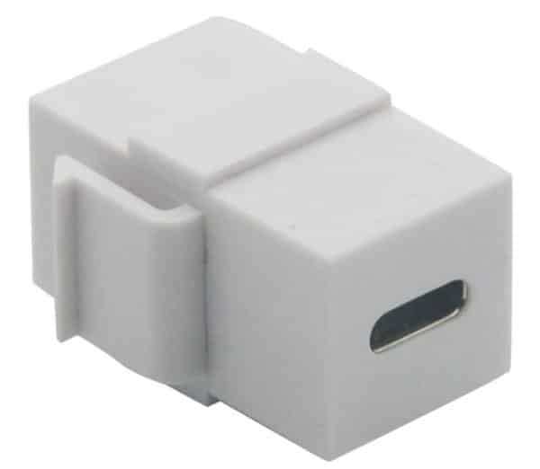 Faceplate Conector Keystone USB C Usb-C