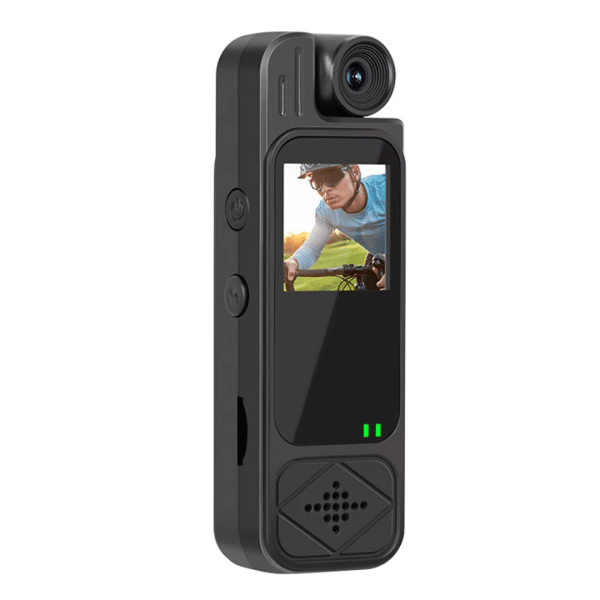 Mini Cámara Video Portátil HD Bodycam Camara Corporal Visión Nocturna Bicicleta Deportiva Lente Giratorio 180