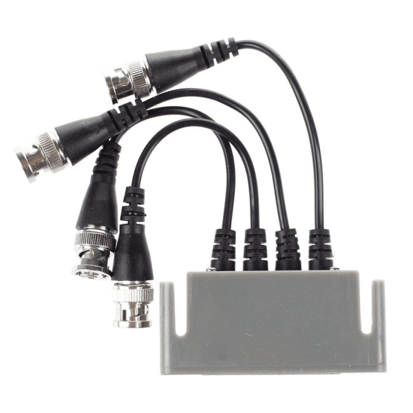 Adaptador Video Balun Pasivo 4 Bnc A Utp Rj45 DVR CCTV