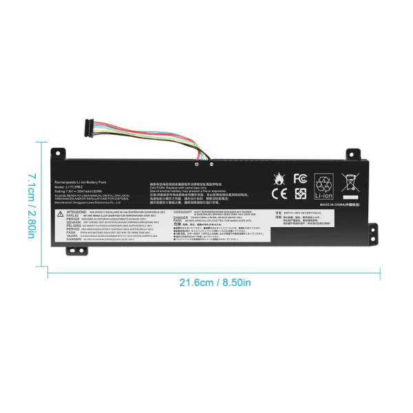 Bateria Lenovo L17L2PB3 V330-15 V530-14 V530-15IKB L17M2PB4 L17C2PB3