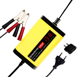 Cargador de Batería Auto 12V 2A Pantalla LED 220V 110V Inteligente Motocicleta 20AH