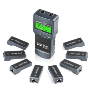 Lan Tester Lcd Cables Red Voz Y Datos Nf-8108M Profesional KIT