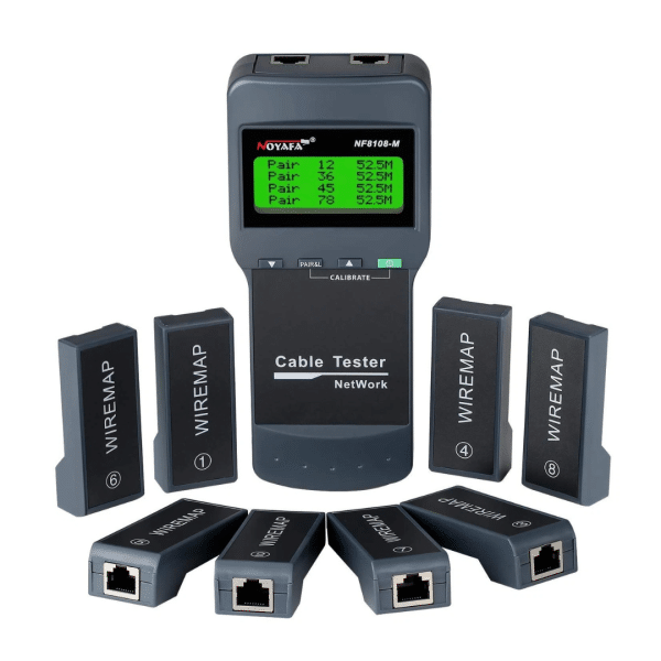Lan Tester Lcd Cables Red Voz Y Datos Nf-8108N Profesional KIT