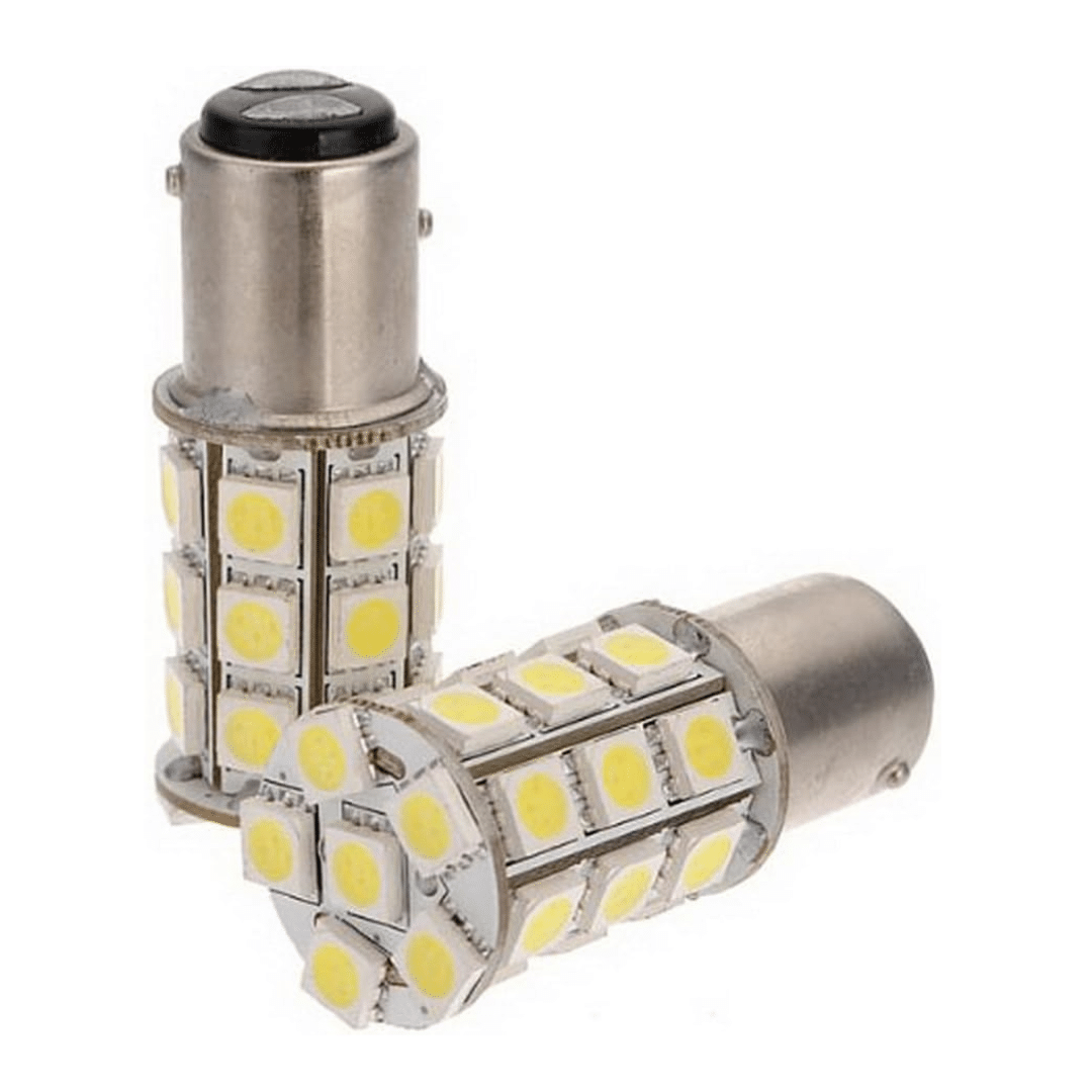 Luz 5050 Smd 27 Led Stop Freno Blanco 12v Flash Strobe