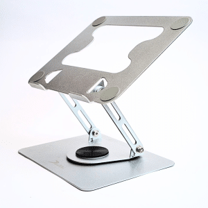 Soporte De Laptop Inclinable Base Aluminio Giratorio 360° Metalico