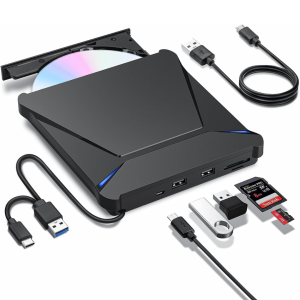 Dvd Writer Cd Quemador Externo Usb 3.0 C Macbook Laptop PC Lector Memoria