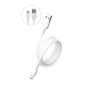 Cable Tipo C Carga Rapida 6A 3 MetroS Blanco Samsung Iphone Xiaomi
