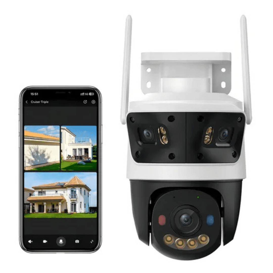 Cámara De Seguridad Imou Cruiser Triple Lente 11mp Ipc-s7un-11m0wed Blanco IA