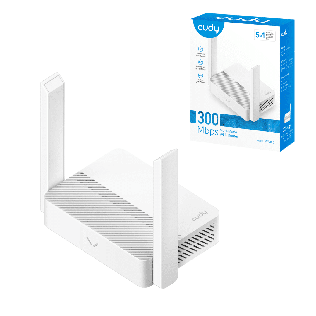 Router Inalambrico Cudy 2 Antenas Puertos 300mbps WR300