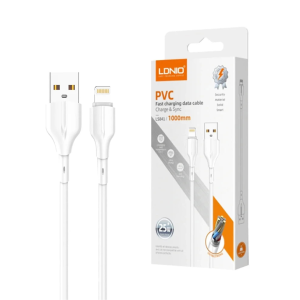 Cable de Carga y Datos LDNIO LS841 1 Metro 25W USB-A a Lightning PVC