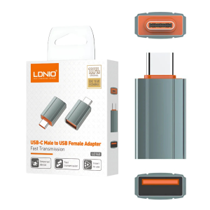 Adaptador LDNIO LC140 USB-C Macho a USB-A Hembra Transmisión Rápida y Universal