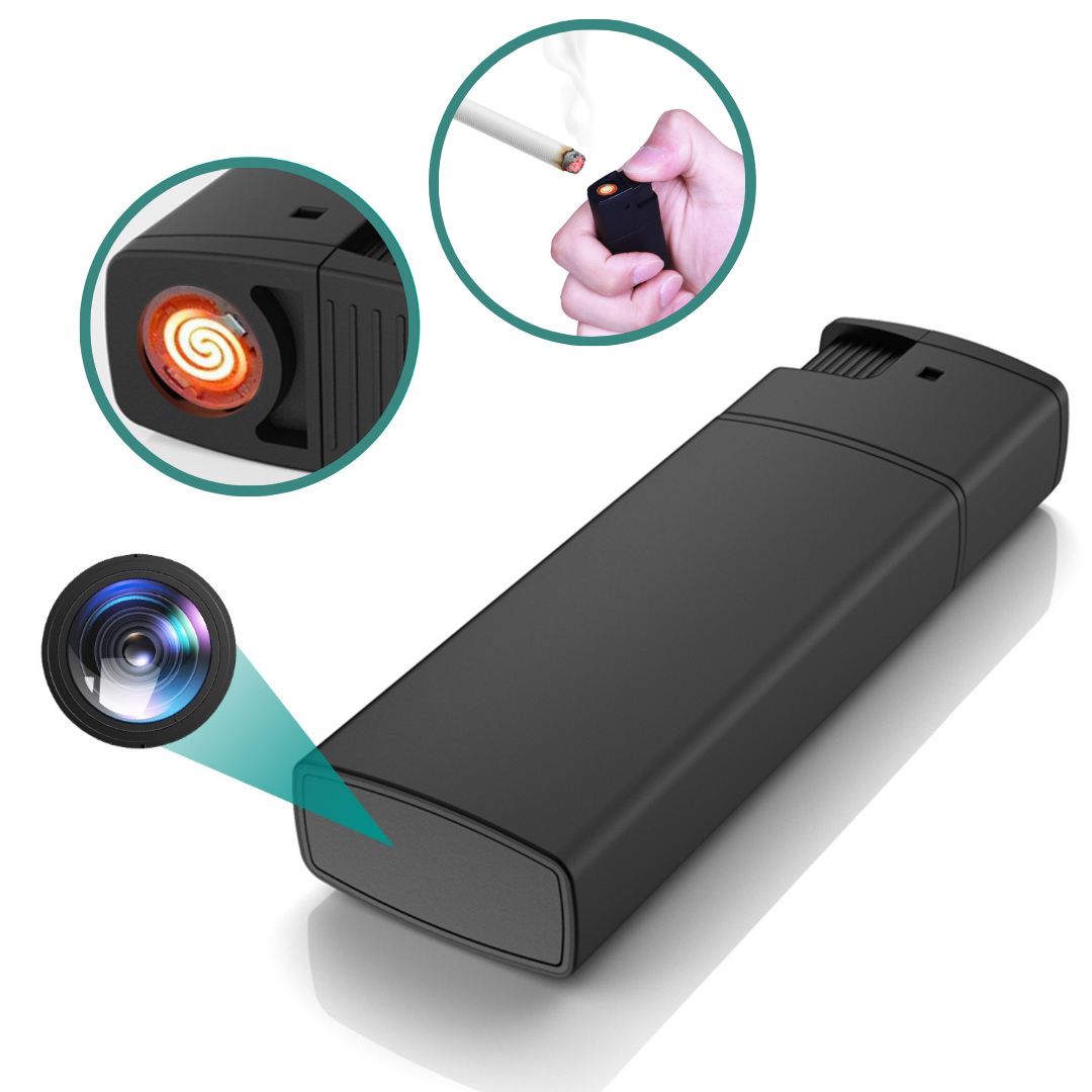Encendedor Eléctrico Portátil Mini Camara Espia no Necesita WiFi Batería Recargable
