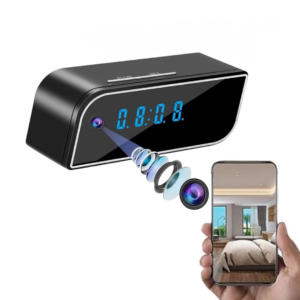 Reloj Despertador Cámara Espia Oculta 4K Nocturna Detección Movimiento
