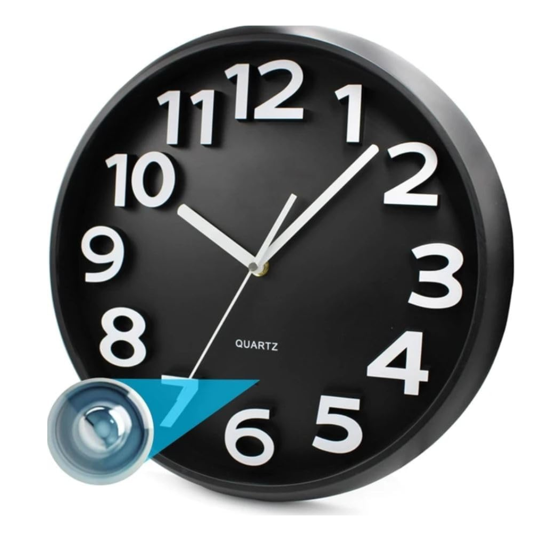 Reloj de Pared HD 1080p con Cámara de Seguridad Wi-Fi