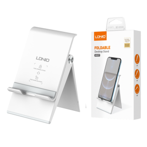 Soporte de Escritorio Plegable LDNIO MG07 Color Blanco Ajustable para Celular y Tablet